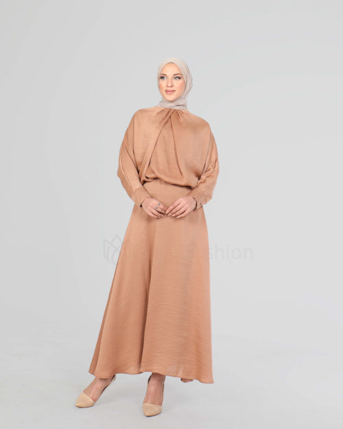 Tunic set with Skirt - Beige