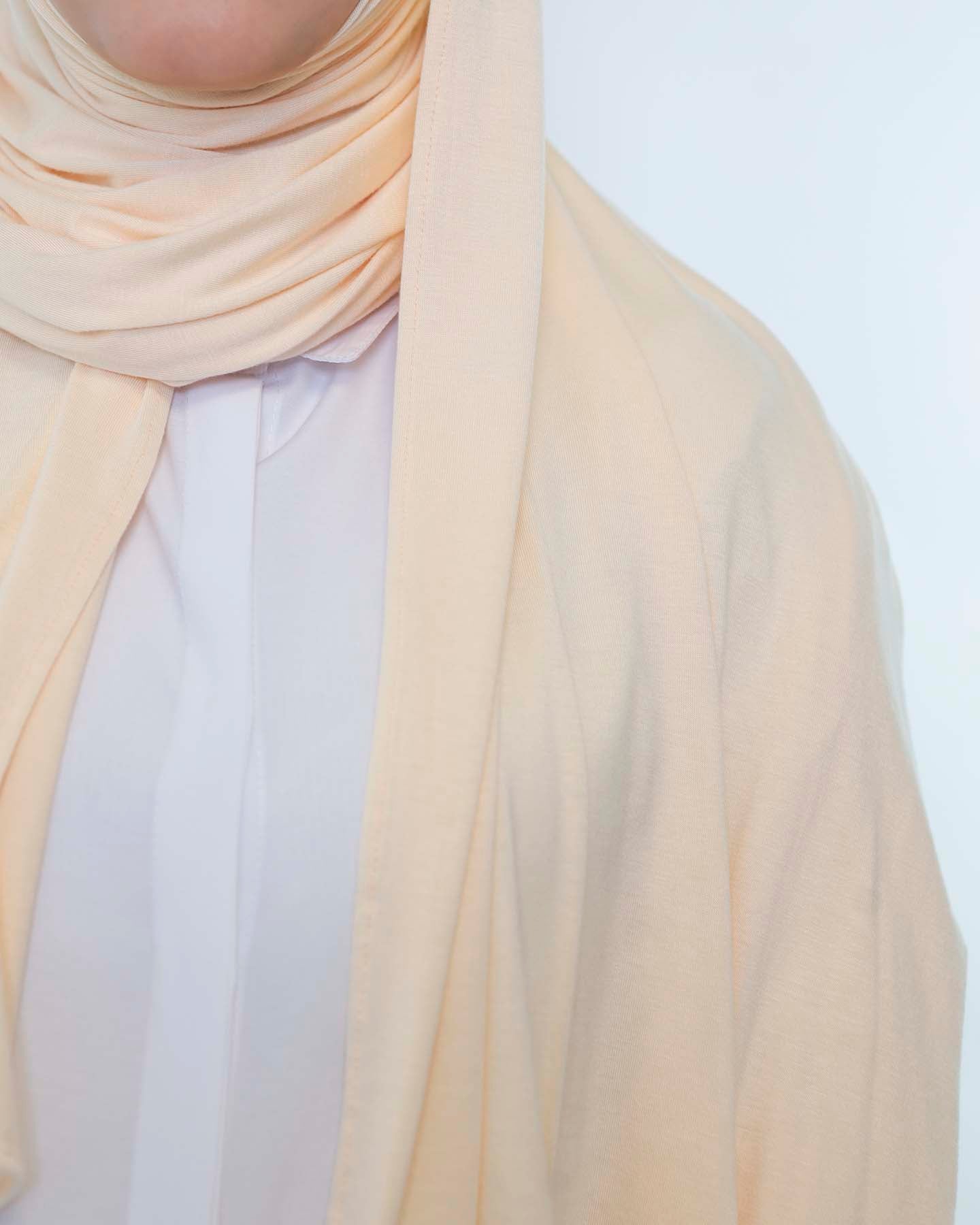 Premium Jersey Hijab - Cream