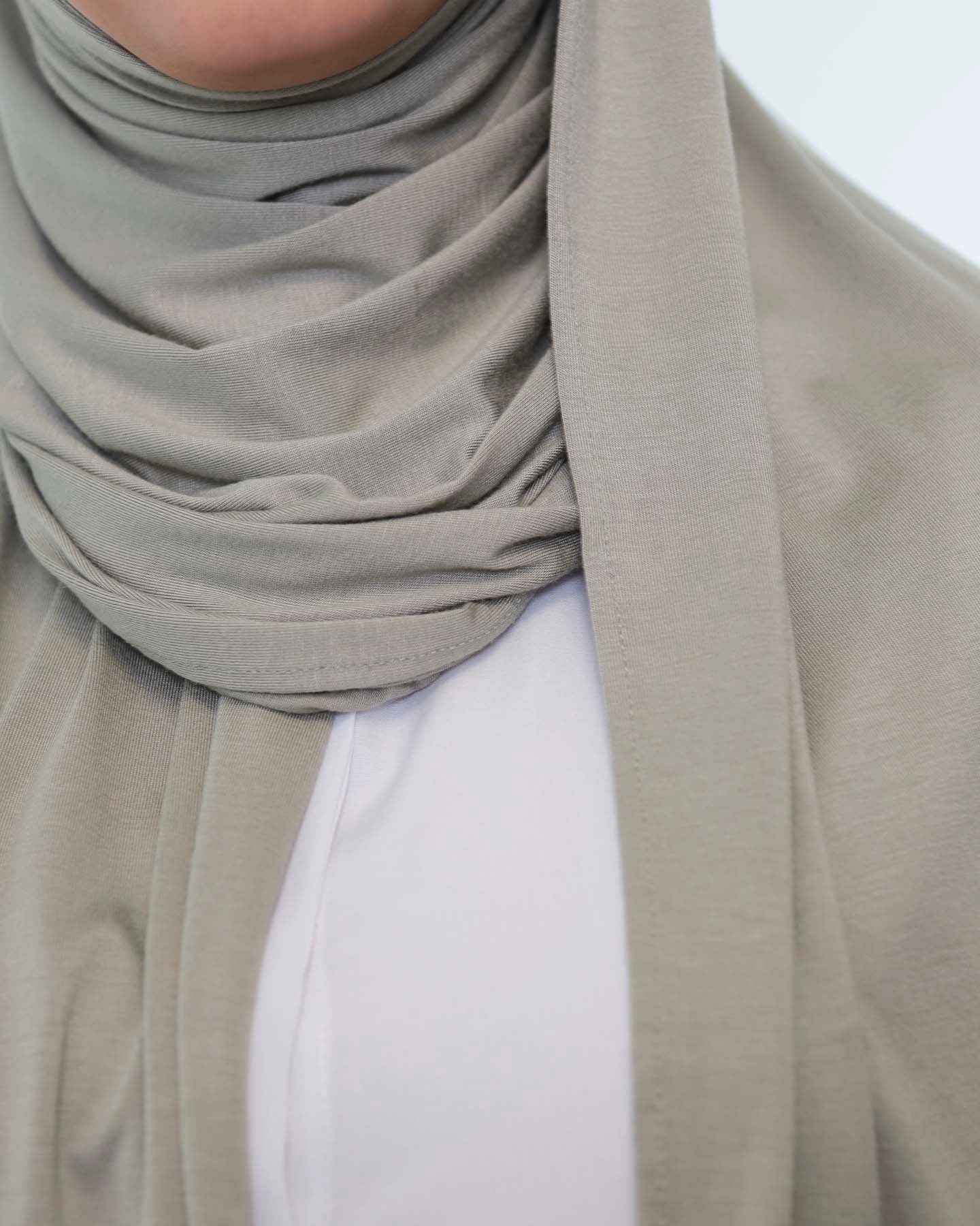 Premium Jersey Hijab - Sage Green