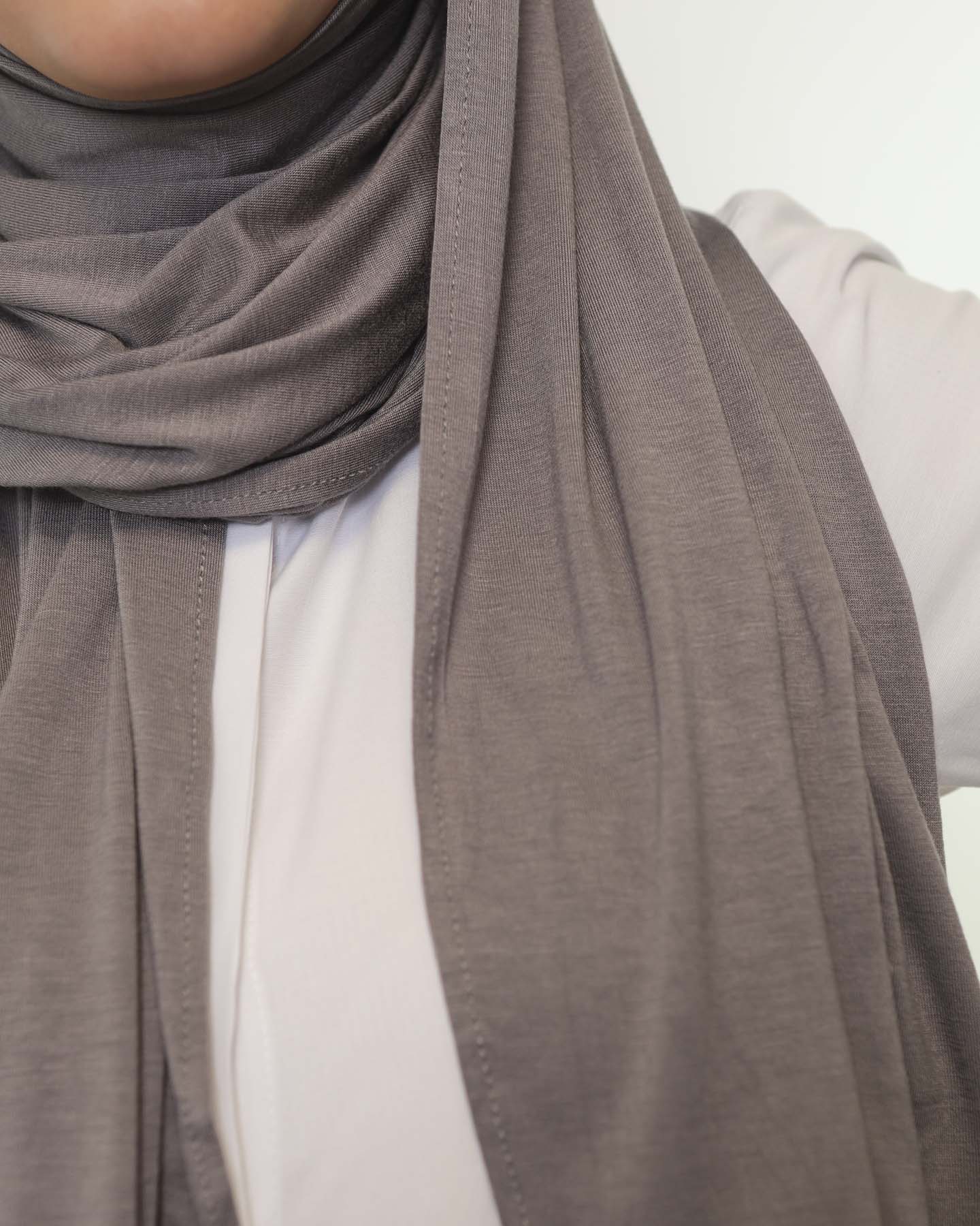Premium Jersey Hijab - Gray