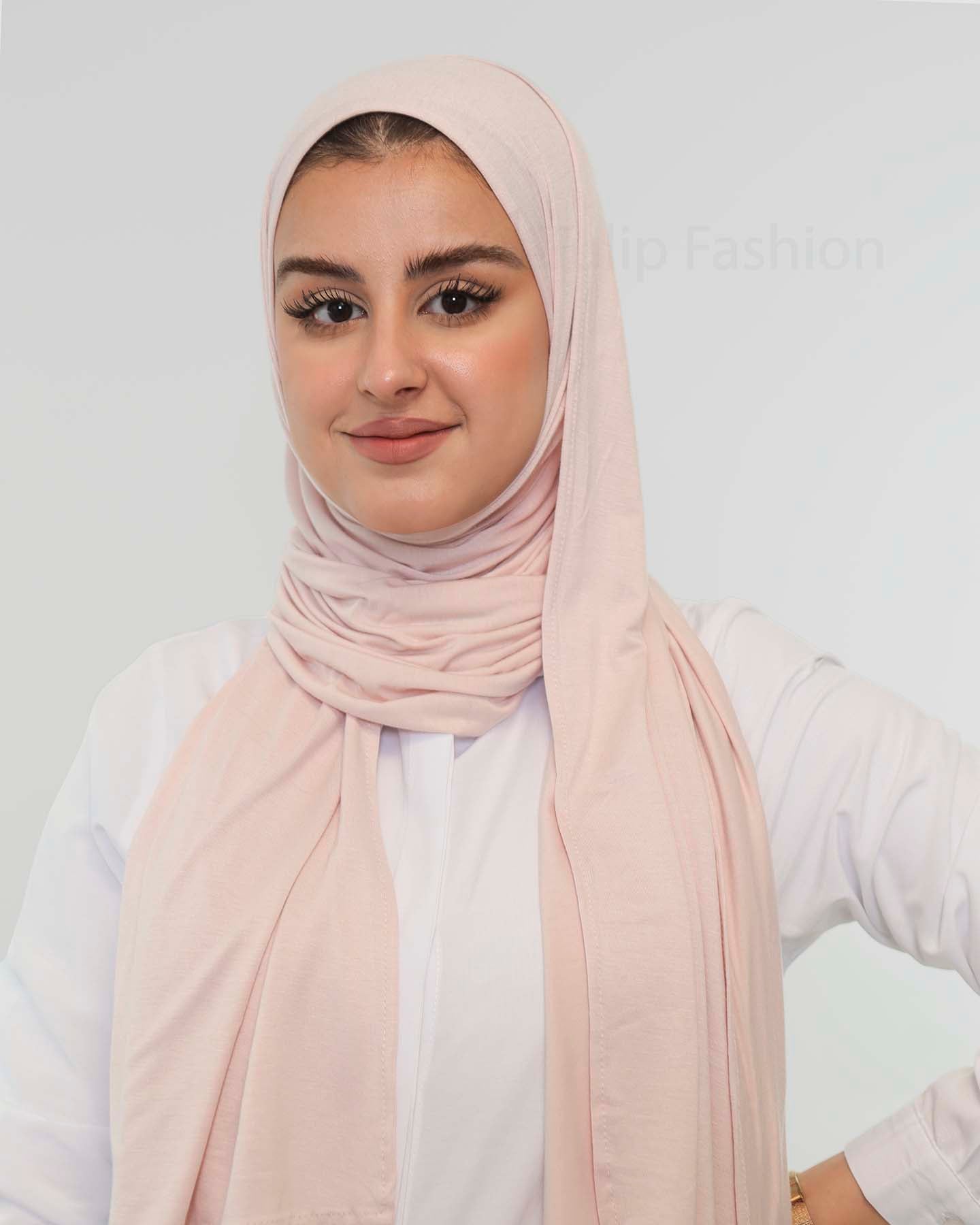 Premium Jersey Hijab - Nude Pink