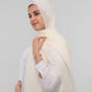 Premium Chiffon Hijab - Cream