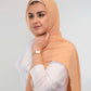 Premium Chiffon Hijab - Peach