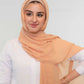 Premium Chiffon Hijab - Peach