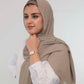 Premium Chiffon Hijab - Taupe