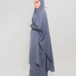 Two piece Jilbab Abaya - Dark Gray