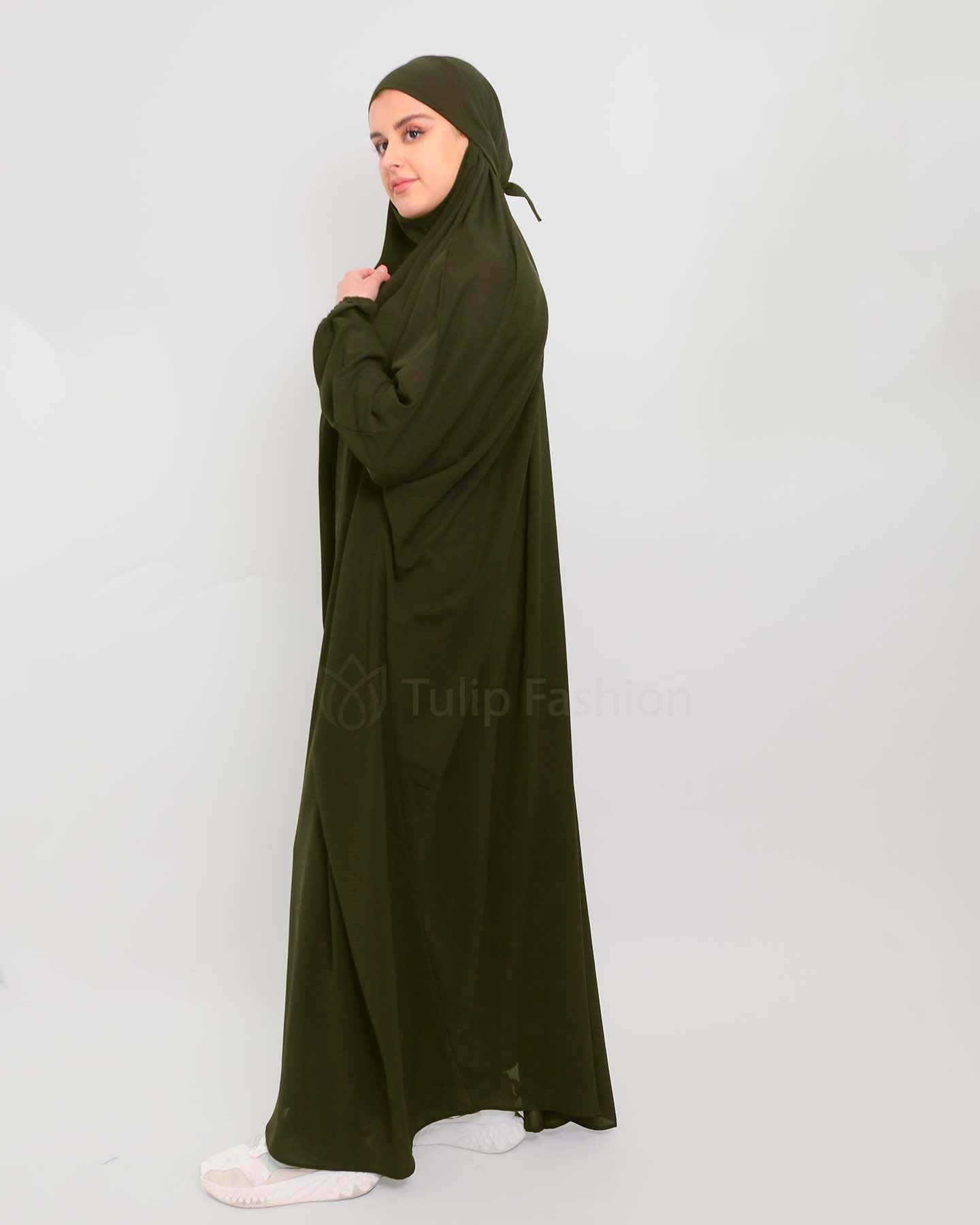 Jilbab Abaya - Khaki Green